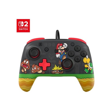 Manette de jeu filaire TURTLE BEACH Rematch pour Nintendo Switch 2, Switch OLED Hall-Effect, capteur de mouvement, Jack 3,5 mm, multicolore