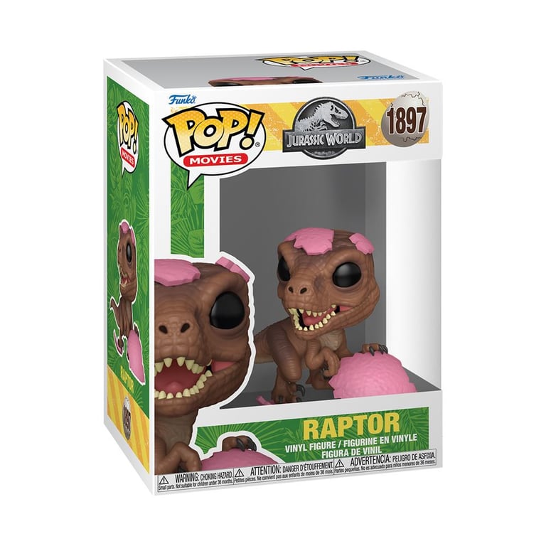 Figurine Funko Pop Movies Jurassic World Raptor - vue 3
