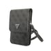 Sac à Bandoulière pour Téléphone Motif 4G avec Logo Triangulaire Noir