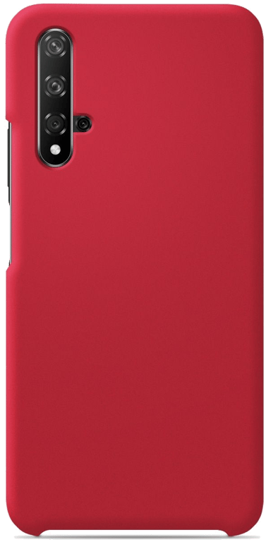 Coque silicone unie compatible Soft Touch Rouge Huawei Honor 20