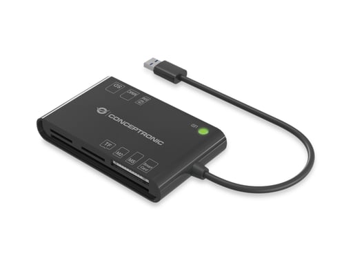 Conceptronic BIAN01B lecteur de cartes à puce Intérieure USB 3.2 Gen 1 (3.1 Gen 1) Noir - Neuf