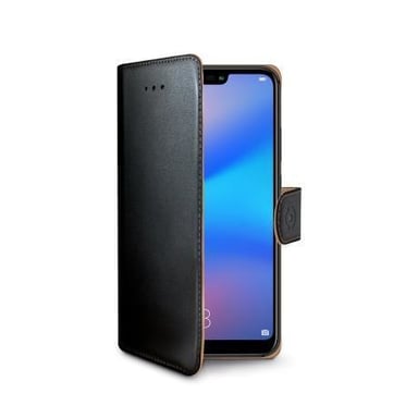 Celly WALLY744 funda para teléfono móvil 14,8 cm (5.84'') Funda cartera Negro