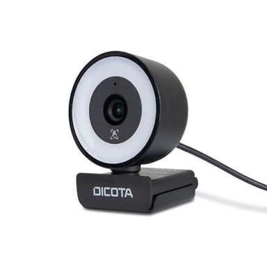 DICOTA D32066 webcam 5 MP 2592 x 1944 Pixel USB 2.0 Nero (WEBCAM RINGLIGHT 5MP - )