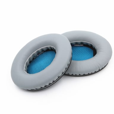 Coussinets pour casque Bose QC15 / QC25 / AE2 - 1 paire Gray+Blue
