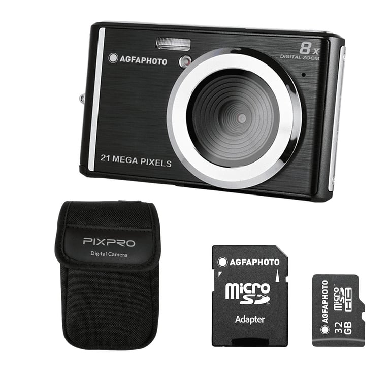 AGFA PHOTO Realishot DC5200 Appareil Photo Numérique Compact CMOS 21MP Écran LCD 2 4 Zoom Digital 8x Vidéo HD Batterie Lithium Cartes SD Modes Scène Neuf
