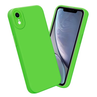 Coque pour Apple iPhone XR en FLUID VERT Housse de protection Étui en silicone TPU flexible