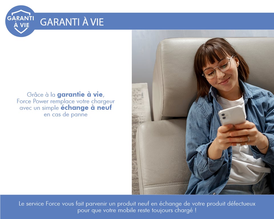 Câble Ultra renforcé USB CLightning Force Power pour Apple iPhone 1.2 - vue 4