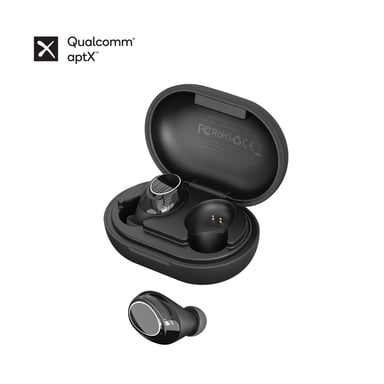 Tronsmart Onyx Neo - Auriculares True Wireless (TWS) Bluetooth 5.0 con Qualcomm aptX, HiFi, cancelación de ruido, 24H de autonomía, micrófono
