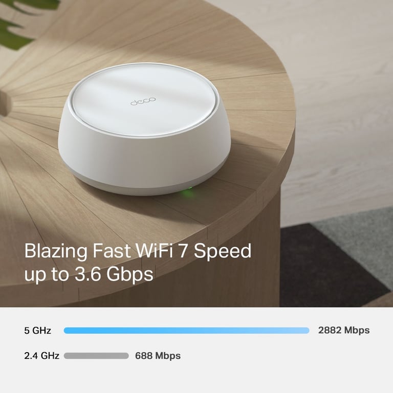 TP-Link DECO BE25(1-PACK) système Wi-Fi maillé Bi-bande (2,4 GHz / 5 GHz) Wi-Fi 7 (802.11be) Blanc 2 Interne