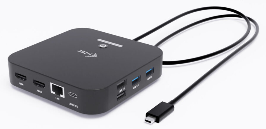i tec USB C Dual HDMI Docking Station with Power Delivery - vue 4
