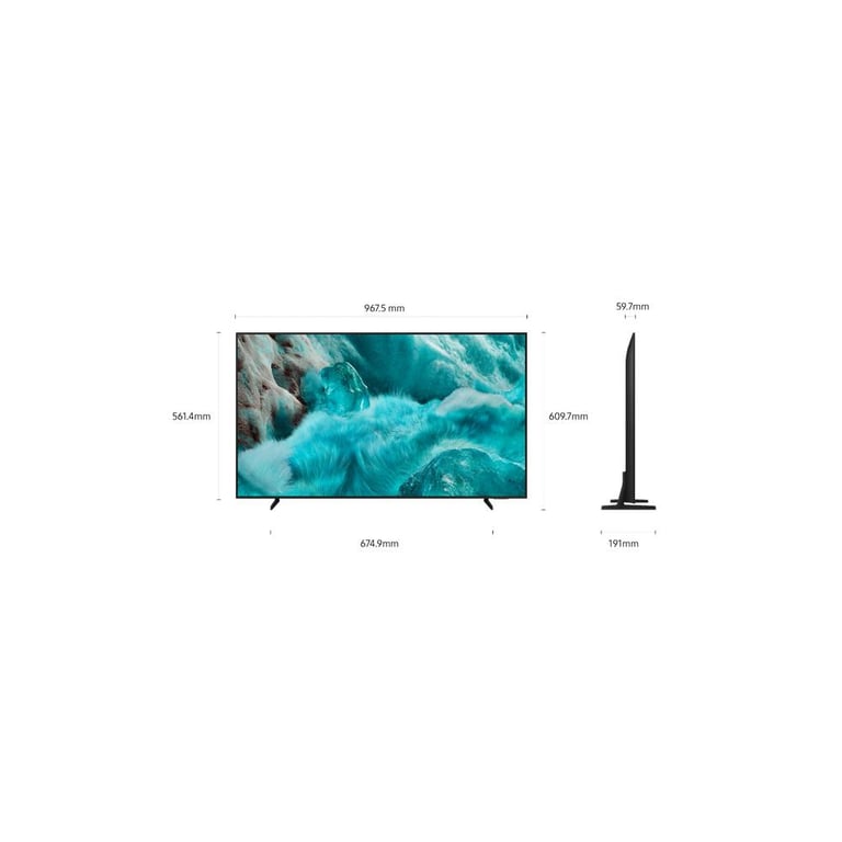 SAMSUNG tv qled tq43q7f3 4k ai - vue 7