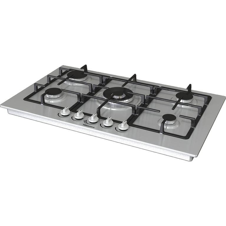 Plaque Gaz Hisense GM973XF – 5 Zones, 90 cm, Inox Anti-Traces - vue 3