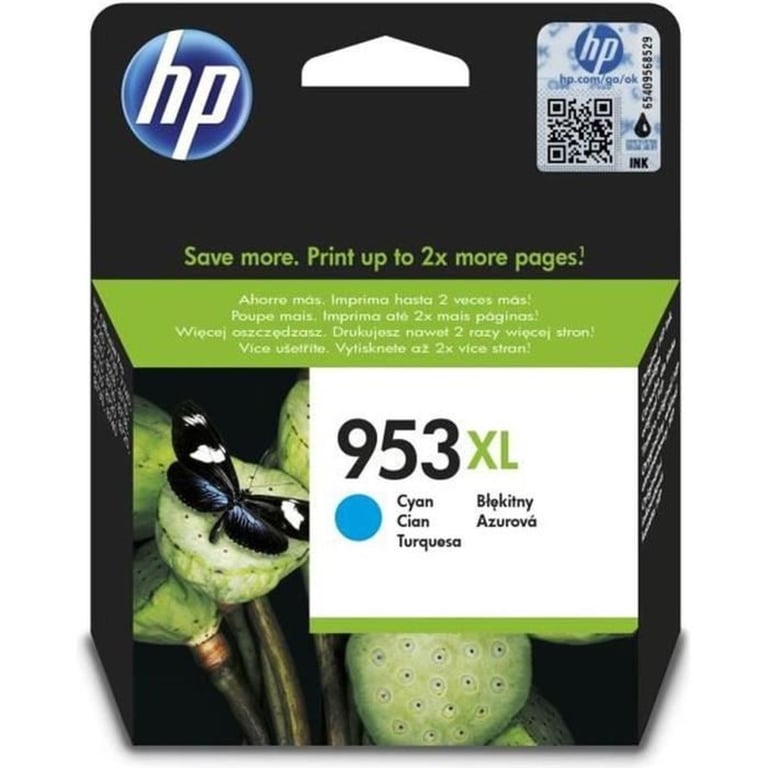 HP 953XL F6U16AE Cyan - vue 8