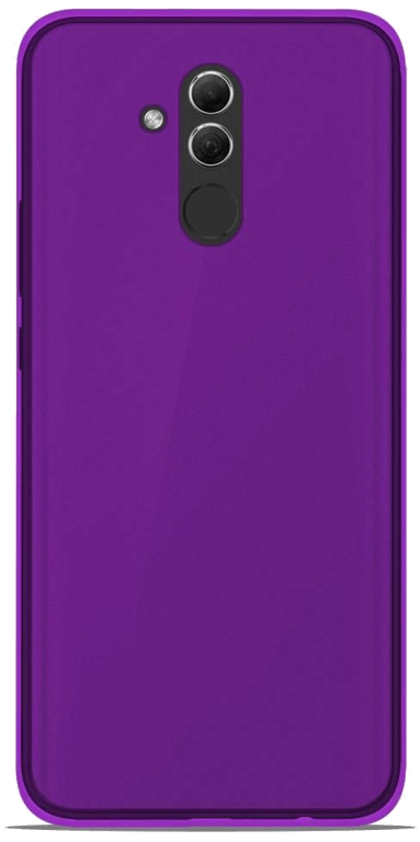 Coque silicone unie compatible Givré Violet Huawei Mate 20 Lite