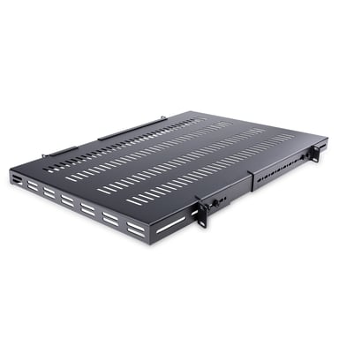 StarTech.com Estante Bandeja 1U Ventilada Ajustable para Montaje en Rack de Servidores - 150kg - de 19,5 a 38in (49,5 a 96,5cm) para Rack de 19'' - 27,56'' (70cm) de Profundidad