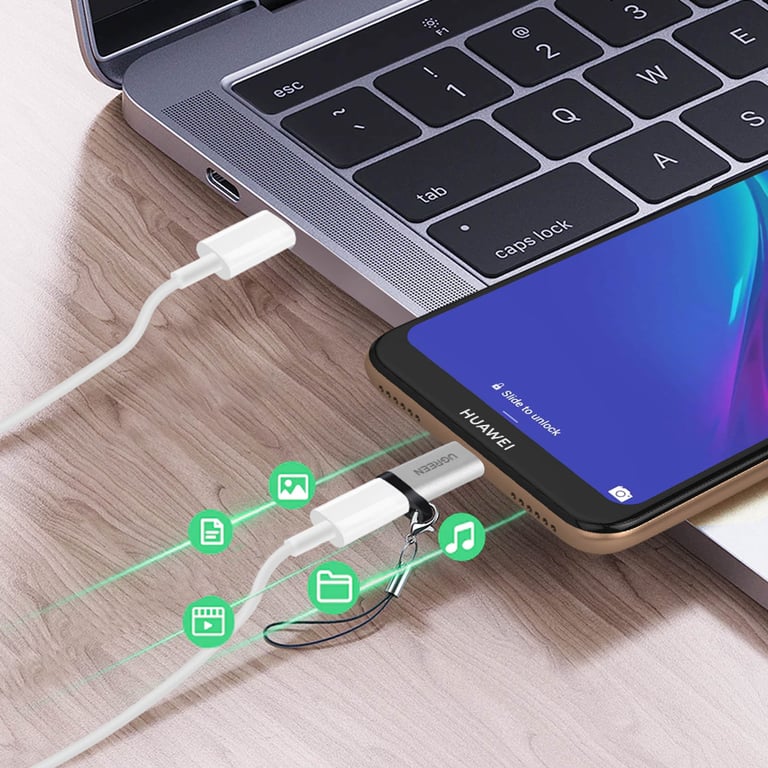 Adaptateur USB C vers micro USB Charge et Synchronisation 2. XO Ugreen Neuf - vue 2