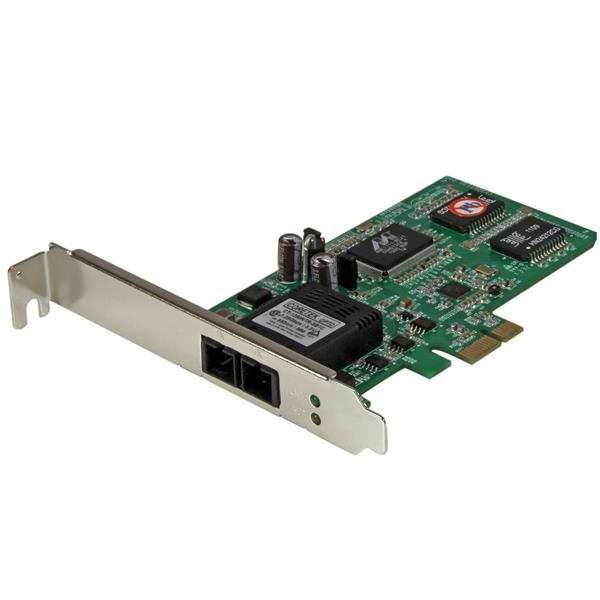 StarTech.com Carte réseau PCI Express à 1 port fibre optique Gigabit Ethernet Multimode SC Adaptateur NIC PCIe Neuf