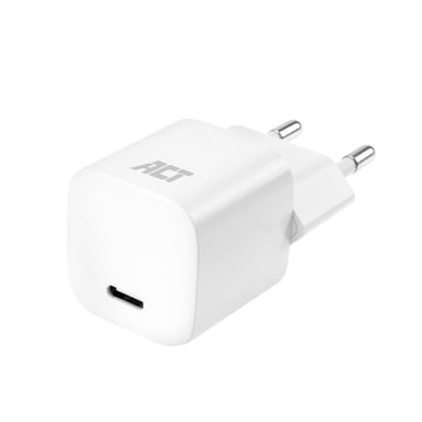 Chargeur USB, 1 x USB-C, fonciton Power Delivery, 20W, 1,7A, blanc