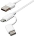 Xiaomi Mi 2-in-1 USB Cable (Micro USB to Type C) 100cm câble USB 1 m USB 2.0 USB A Micro-USB B Blanc