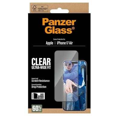 Vetro temperato per iPhone Air Ultra-Wide Fit con EasyAligner antiurto