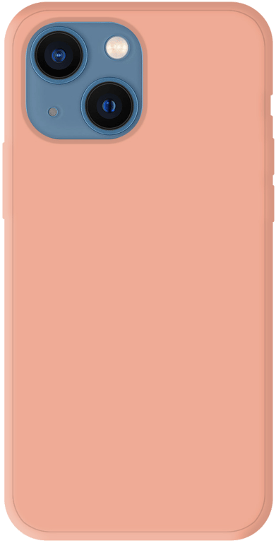 Coque silicone unie compatible Mat Rose Apple iPhone 13 Mini