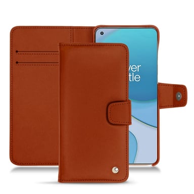 Housse cuir OnePlus 8T -  - Orange - Cuir vegan