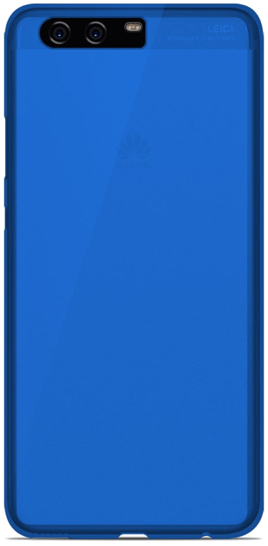Coque silicone unie compatible Givré Bleu Huawei P10 Plus