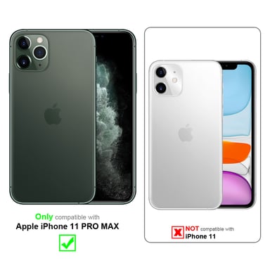 Tour de cou chaîne pour Apple iPhone 11 PRO MAX en LIQUID BLACK Housse de protection en silicone avec cordelette réglable
