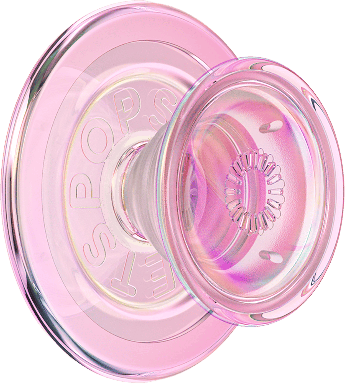 Support PopGrip Premium MagSafe Stand et Selfie Iridescent Iridescent Blush Pink Popsockets - Neuf