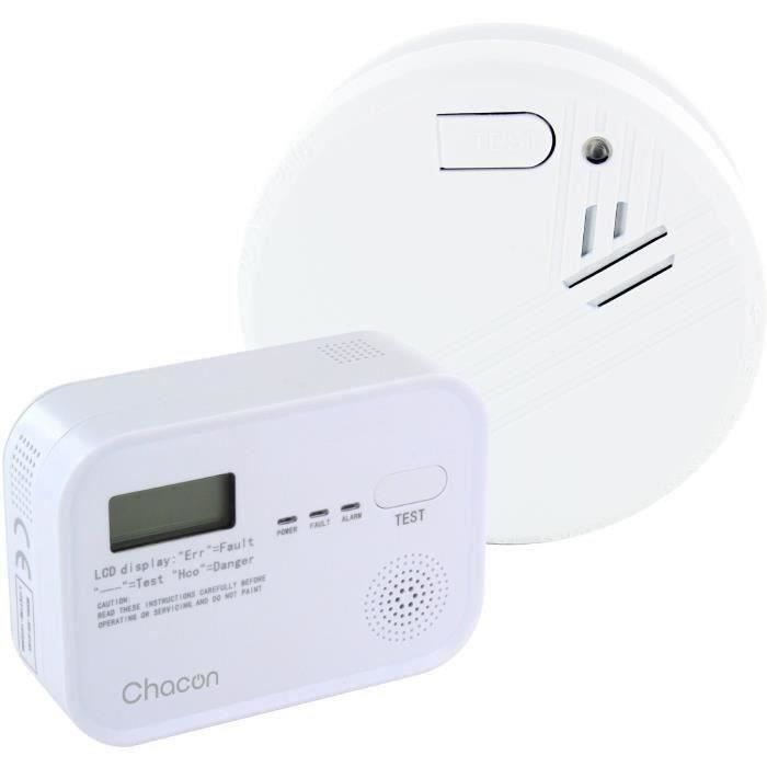 CHACON Pack Détecteur de fumée + Co Alarm - vue 2