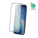 Protection d'écran antibactérienne en verre trempé ultra-résistant à bords incurvés (60% verre trempé recyclé) pour Apple iPhone 17, Noir