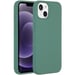 Accezz Coque Liquid Silicone pour Apple iPhone 14 / 13 - Vert foncé