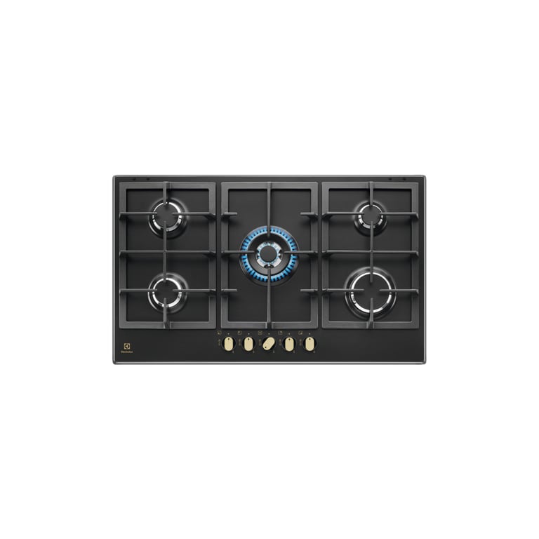 Electrolux KGS9536RN Noir Encastrable 87 cm Gaz 5 Brûleurs - Neuf
