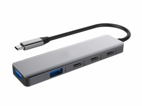 DLH DY TU5200 hub & concentrateur USB Type C 10000 Mbit/ Neuf