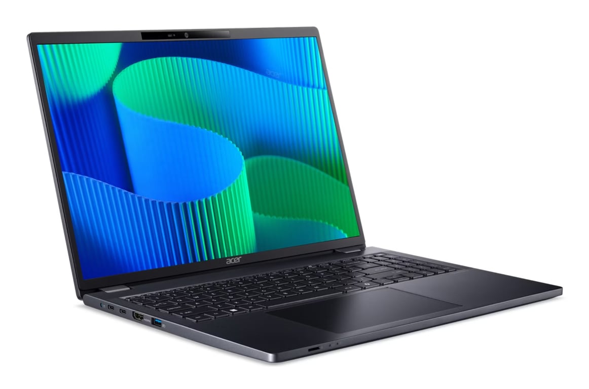 Acer TravelMate P4 TMP416-53-TCO Intel Core Ultra 7 155U Ordinateur portable 40,6 cm (16 ) WUXGA 16 Go DDR5-SDRAM 1 To SSD Wi-Fi 6E (802.11ax) Windows 11 Pro Bleu - Neuf
