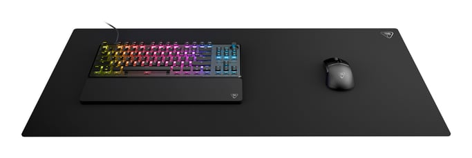 Turtle Beach Sense Core XXL Ultra-Wide Tapis de souris PC Gaming - support en caoutchouc antidérapant, surface en tissu micro tissé équilibré, lisse, durable, rectangle, noir