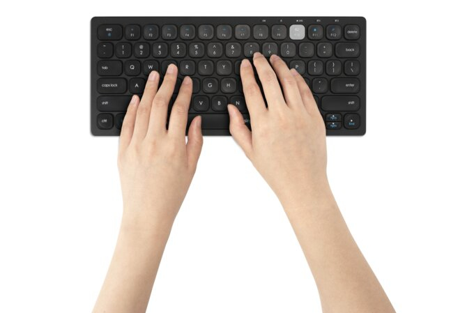 Kensington Device Dual Wireless Compact Keyboard Clavier sans fil 2.4 GHz Bluetooth 3.0 Bluetooth 5.0 Français - vue 4