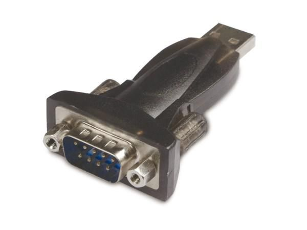 Microconnect USBADB9FC changeur de genre de câble RS232 USB A Noir