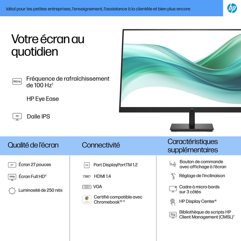 HP Series 3 Pro Écran FHD 27 pouces – 327pf Neuf - vue 3