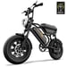 Bicicleta Eléctrica | URLIFE | T16 | 500W 48V13Ah 16'' Frenos de Disco eBike - Negro
