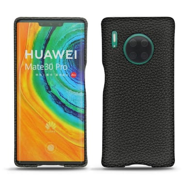 Coque cuir Huawei Mate 30 Pro -  - Noir - Cuir grainé