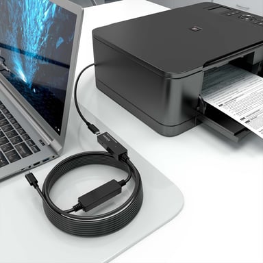 AISENS A107-0870 câble USB USB 3.2 Gen 1 (3.1 Gen 1) 10 m USB C Noir