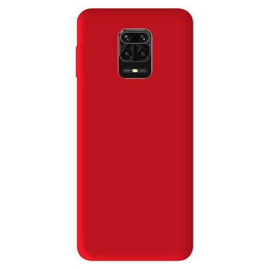 Coque silicone unie Mat Rouge compatible Xiaomi Redmi Note 9 Pro