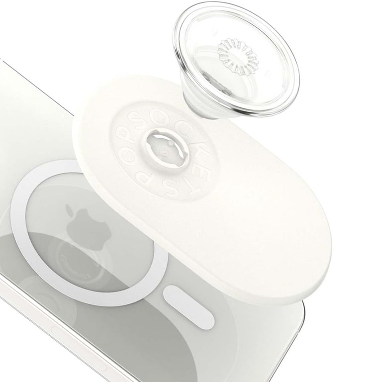Support PopGrip MagSafe Rétractable pour iPhone Magnétique Stand et Selfie Blanc - Neuf