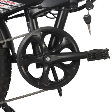 Bicicleta eléctrica plegable Univercycle B1, batería extraíble de 48 V y 13 Ah, 7 velocidades - marrón