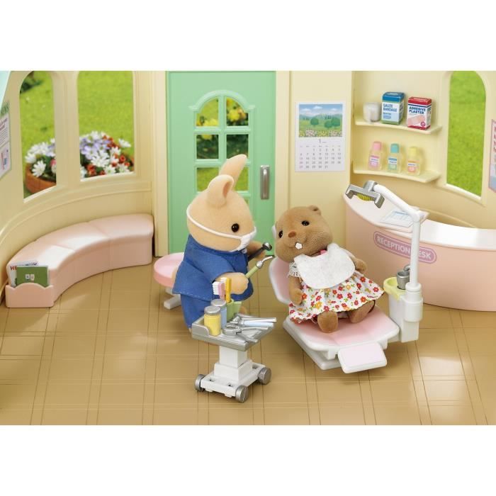 SYLVANIAN FAMILIES Dentiste et Accessoires Papa Lapin crème 14 accessoires inclus - vue 5