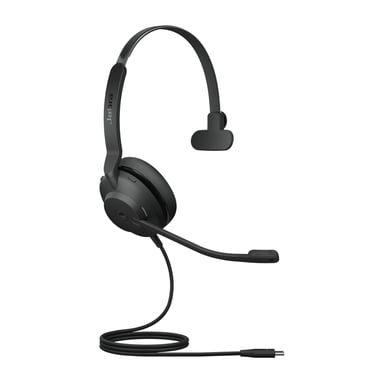 Jabra Evolve2 30, MS Mono Casque Avec fil Arceau Bureau/Centre d'appels USB Type-C Noir