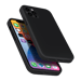 Custodia antiurto in morbido silicone gel per Apple iPhone 12 Pro Max, nero satinato