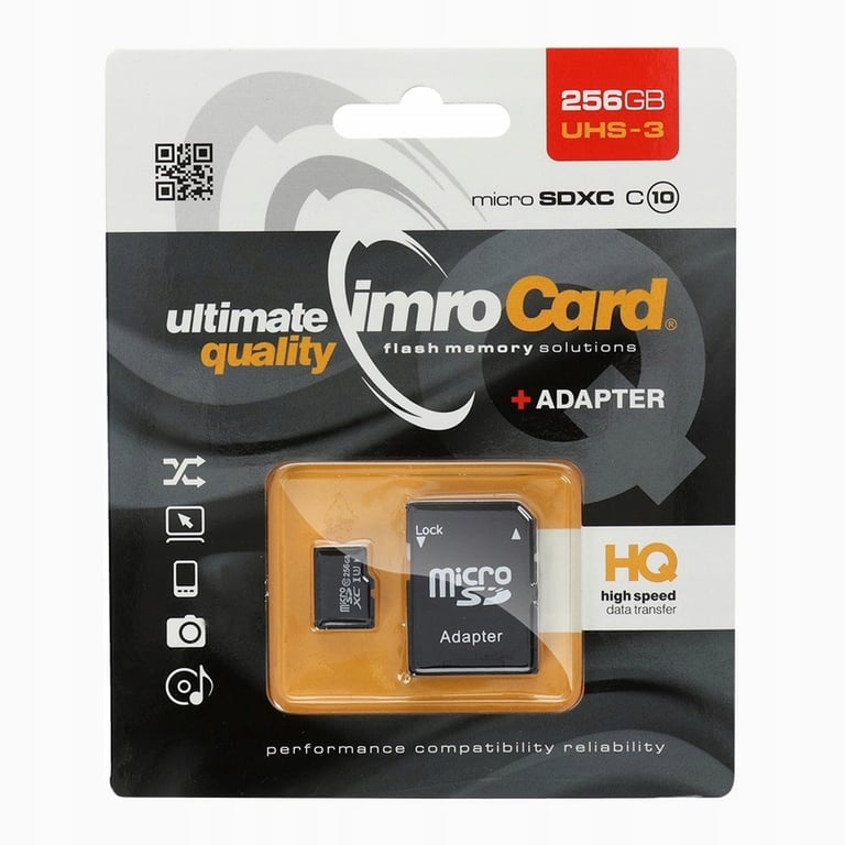 IMRO MICROSDXC 10 UHS 3 ADP MEMORY CARD mémoire flash Classe 10 Neuf - vue 2