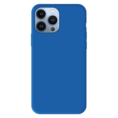 Coque silicone unie Mat Bleu compatible Apple iPhone 13 Pro Max